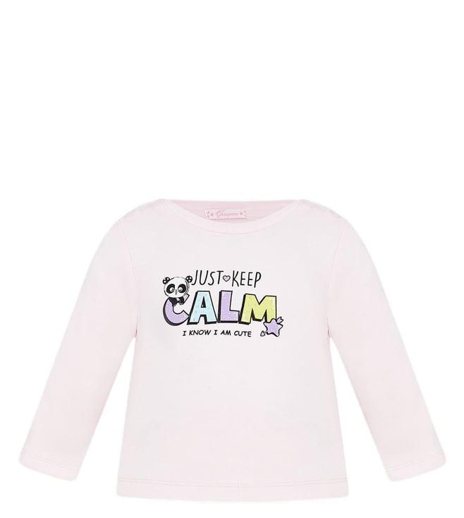 choupette kids pink decorated printed regular fit top