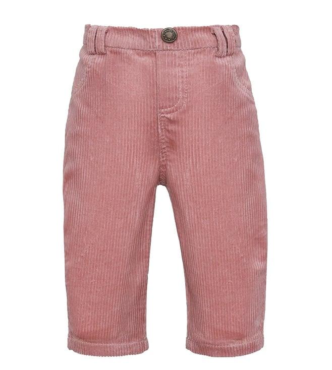 choupette kids pink velvet relaxed fit pants