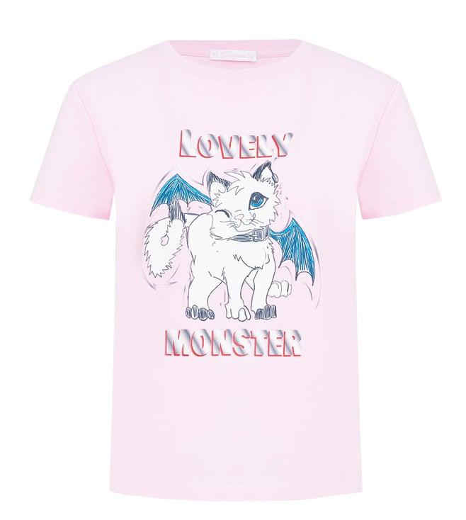 choupette pink printed relaxed fit t-shirt