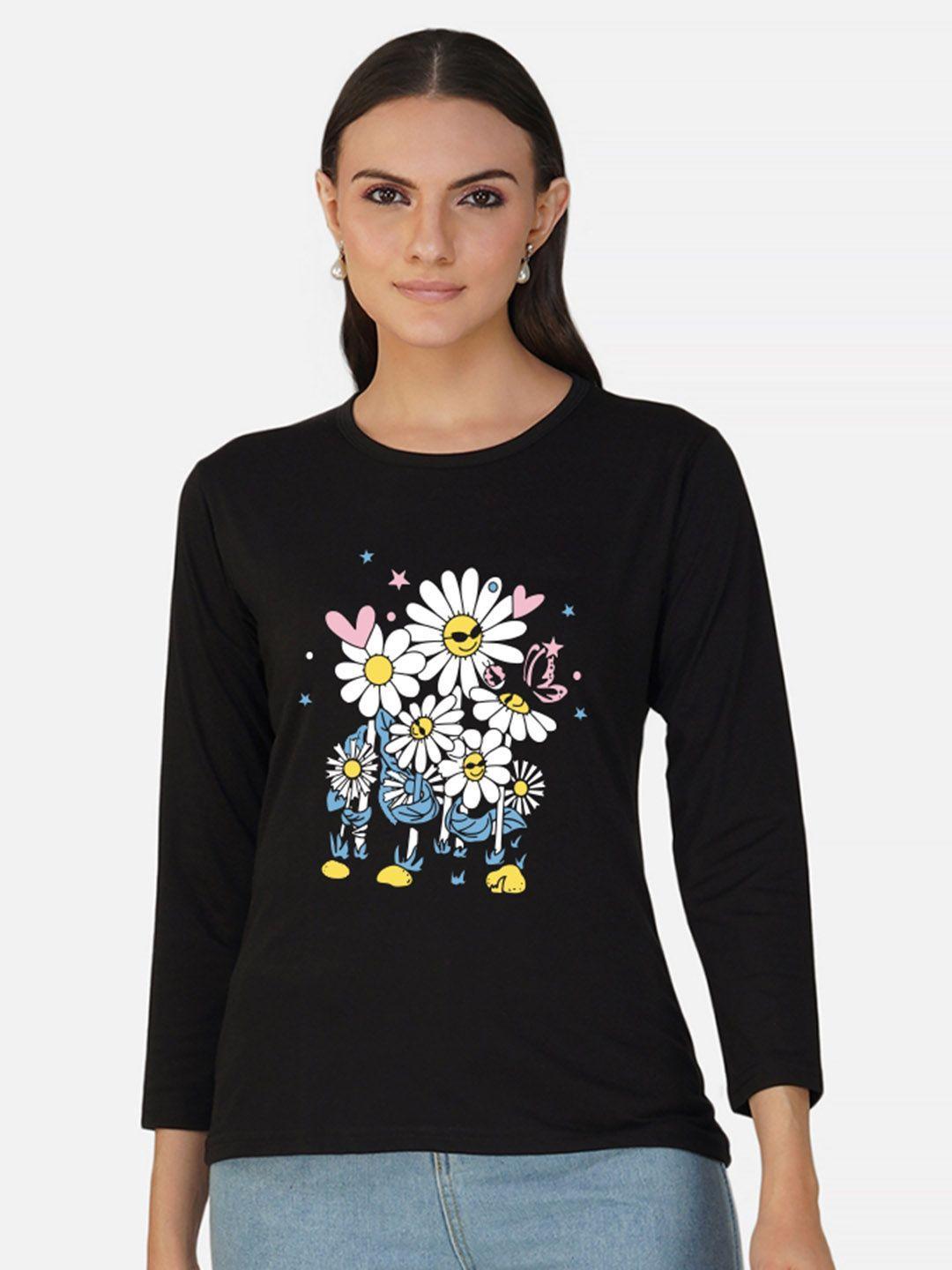 chozi floral printed cotton t-shirt