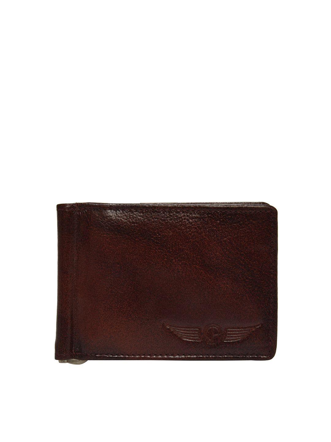 christopolo men maroon textured leather card holder