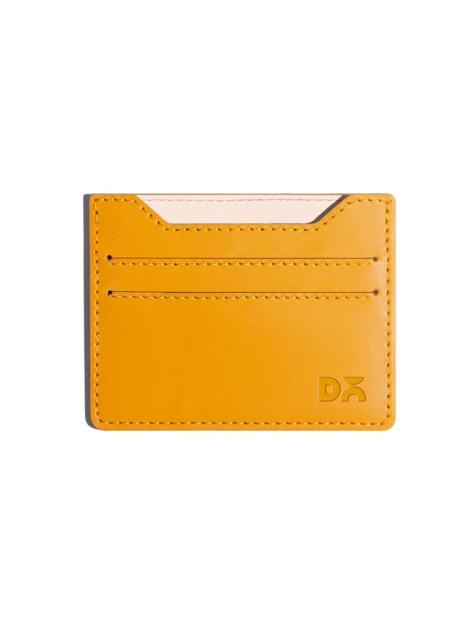 chrome yellow skinny fit vegan leather wallet