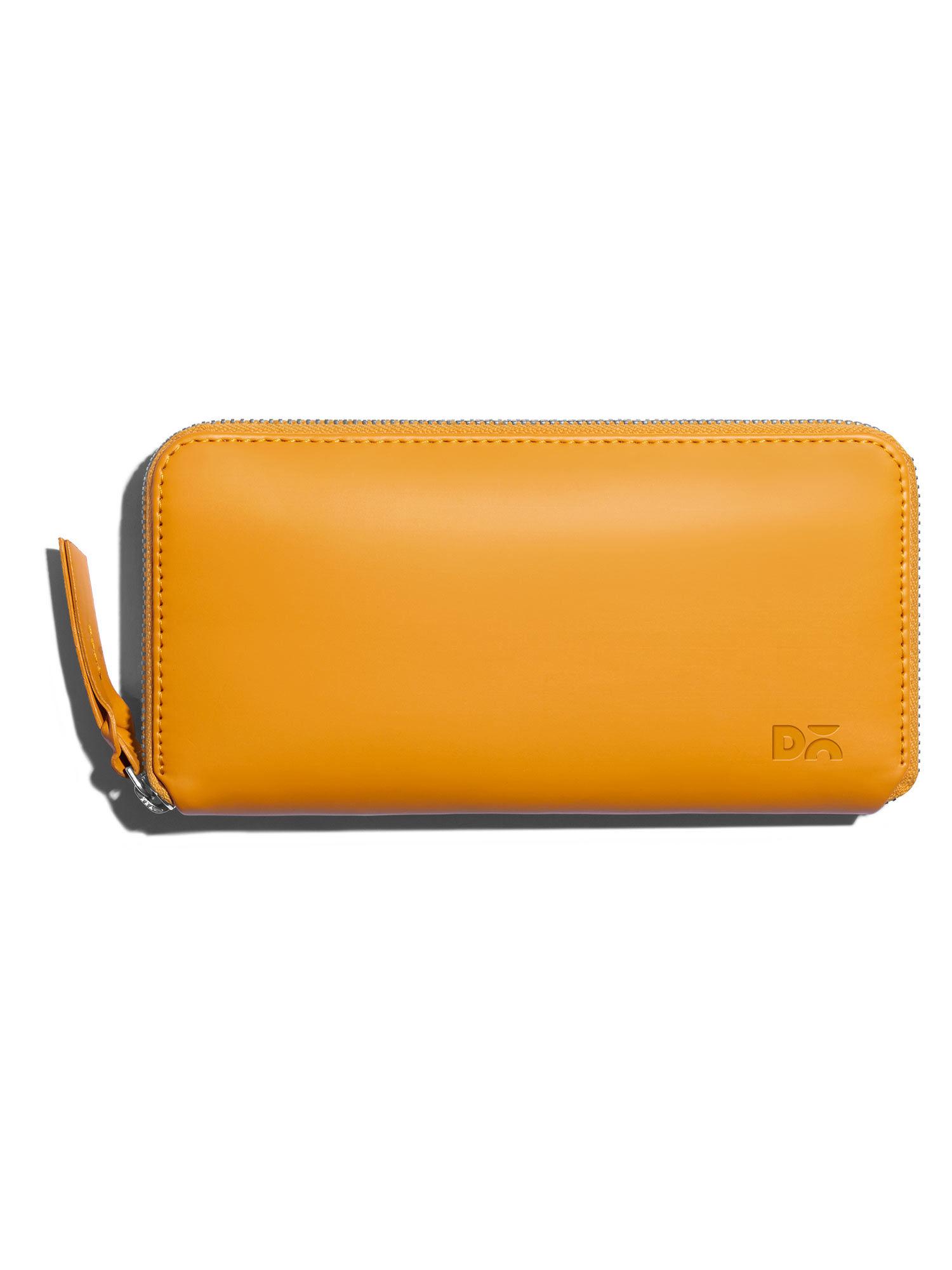 chrome yellow vegan leather women's classic wallet