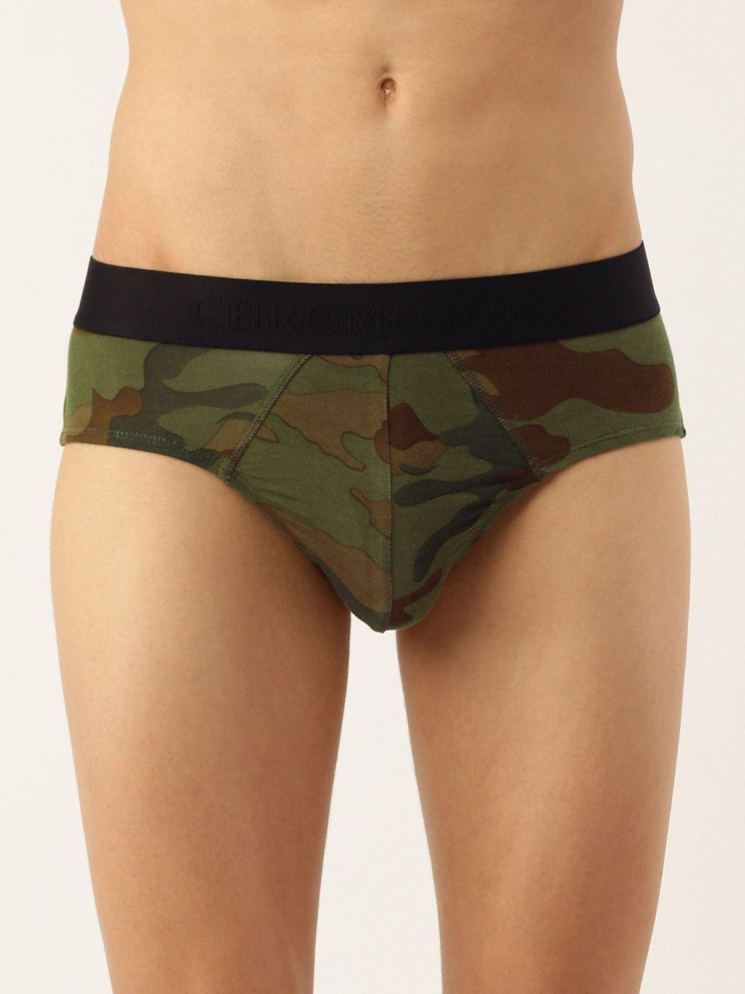 chromozome men camouflage printed ultra premium micro modal basic briefs 8902733634304