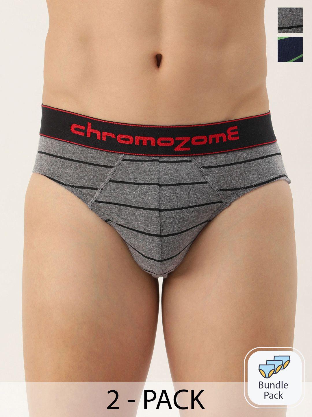 chromozome men pack of 2 mid-rise briefs 8902733649346