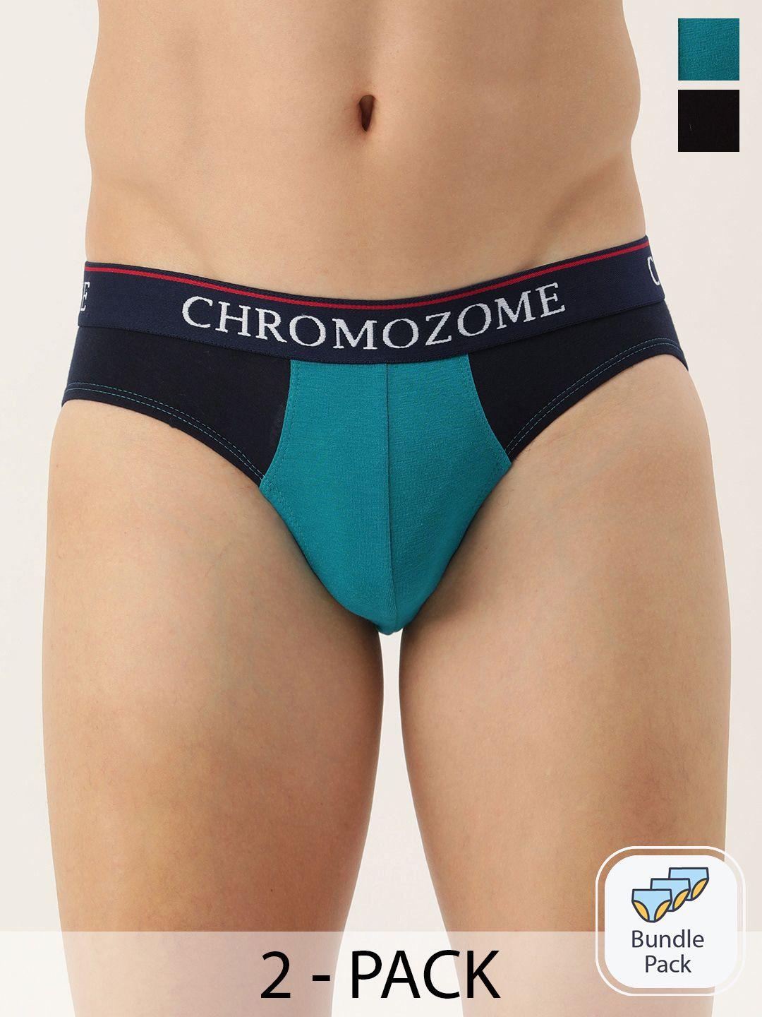 chromozome men pack of 2 premium colourblocked briefs 8902733647144