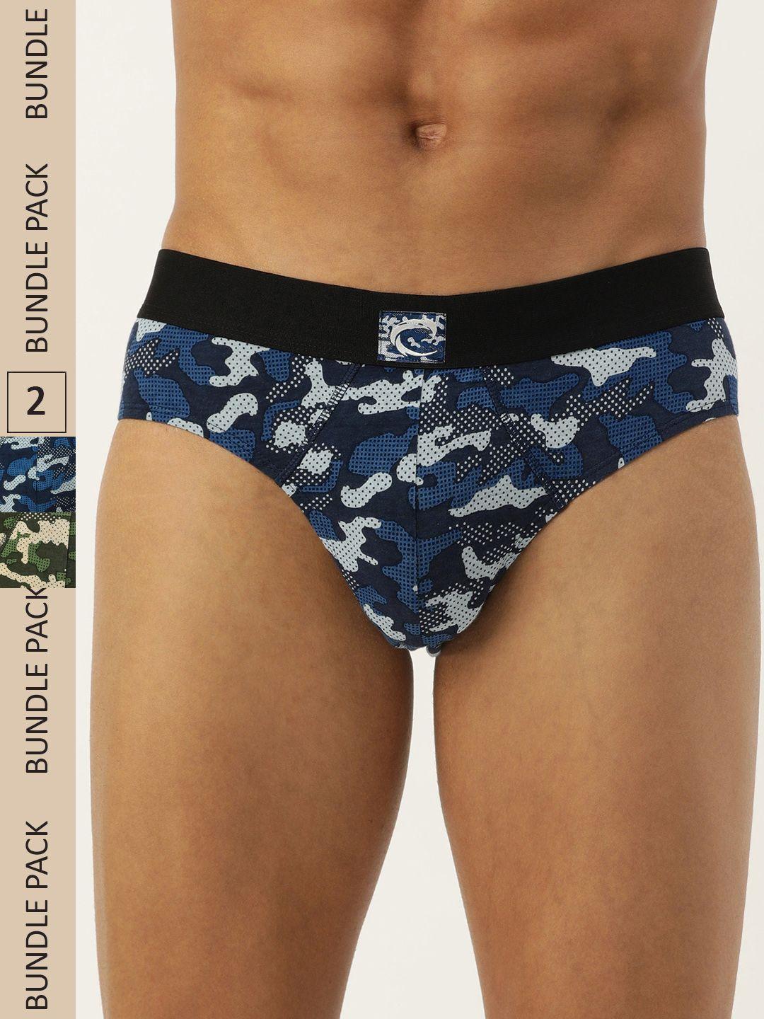 chromozome men pack of 2 premium cotton-stretch printed briefs 8902733621175