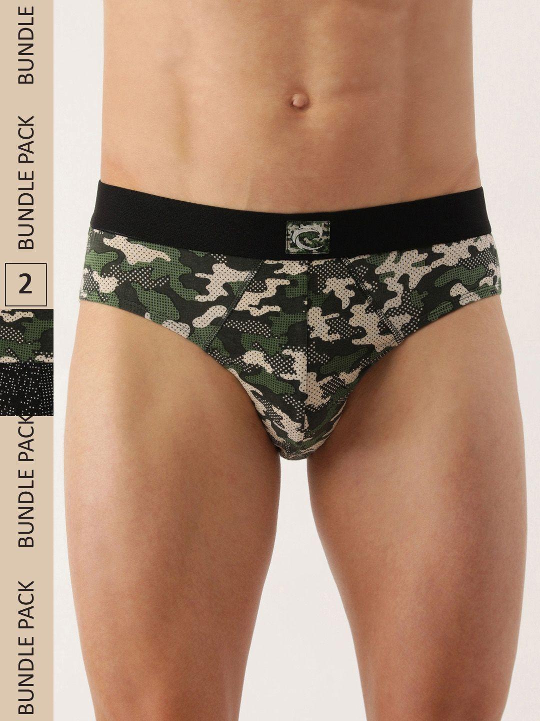 chromozome men pack of 2 printed cotton briefs 8902733621458-multi 9