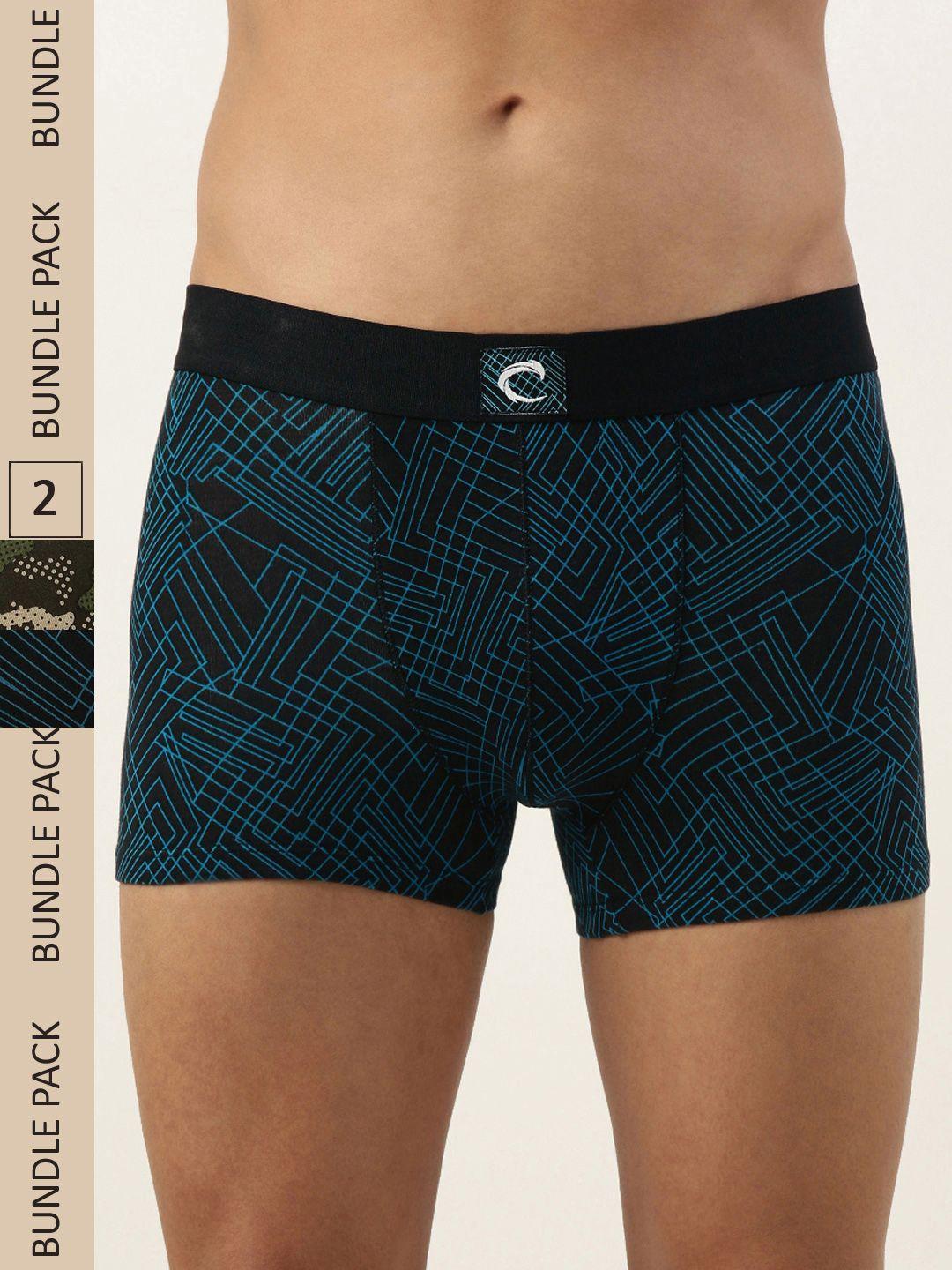 chromozome men pack of 2 printed trunks 8902733624596-multi 8