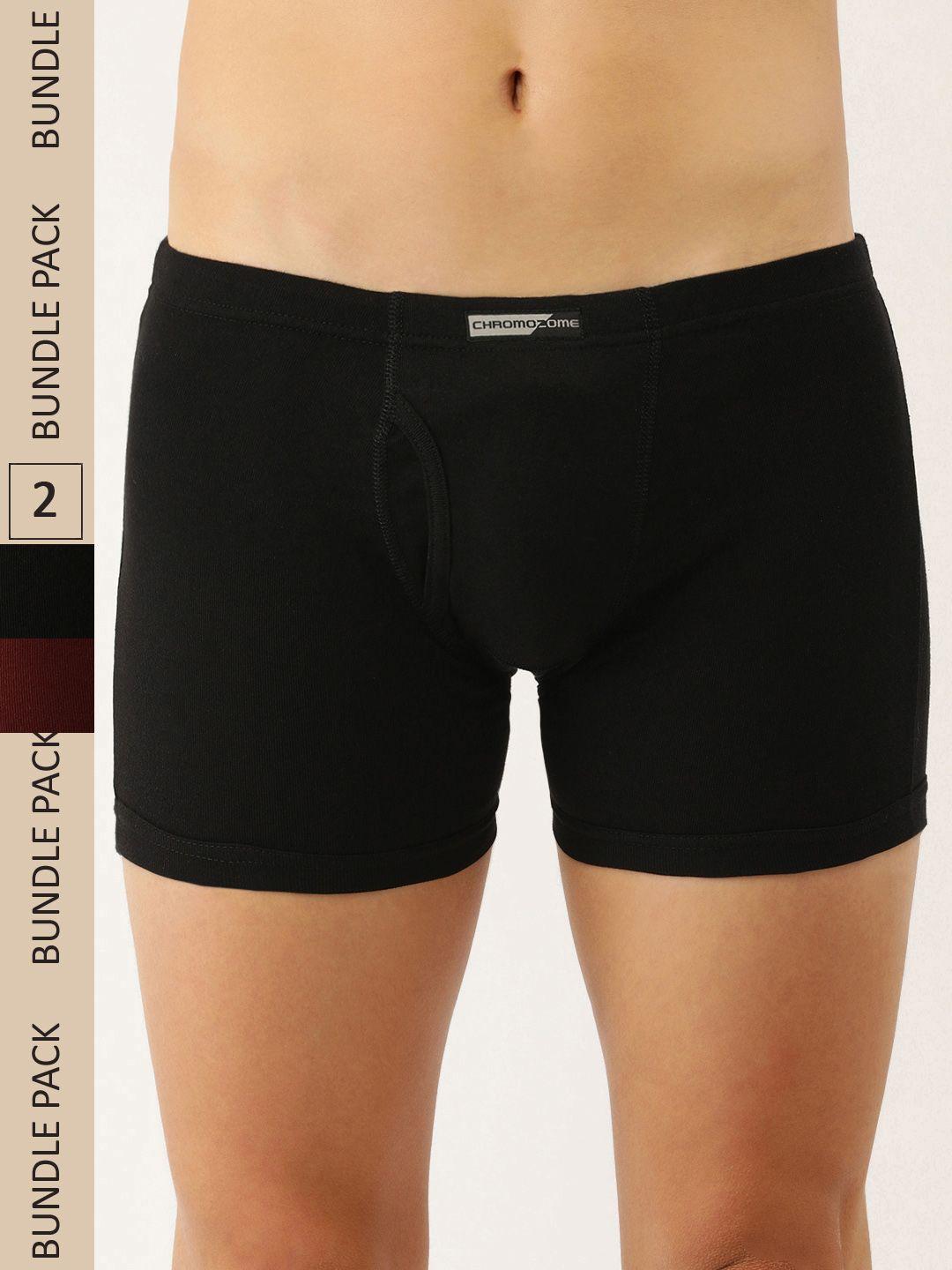 chromozome men pack of 2 pure cotton premium trunks 8902733629676