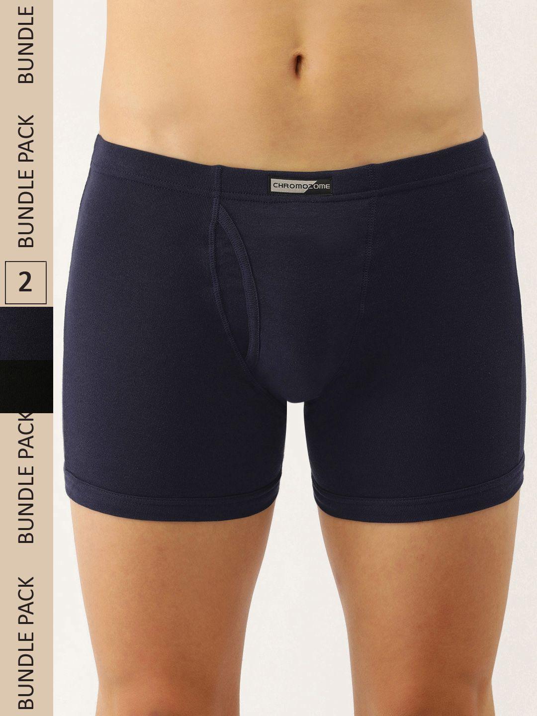 chromozome men pack of 2 pure cotton premium trunks 8902733629713