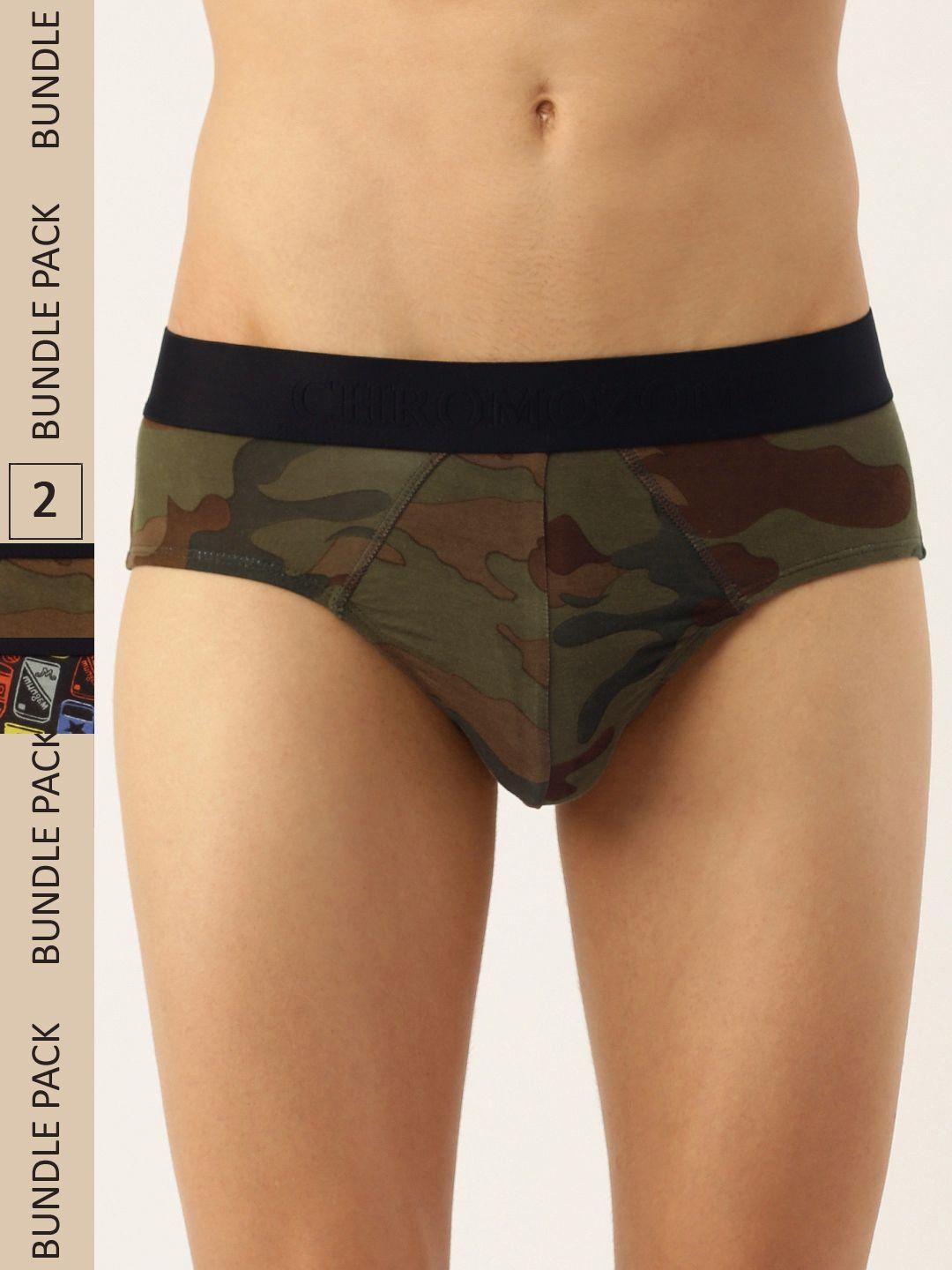 chromozome men pack of 2 ultra premium micro modal printed briefs 8902733640824