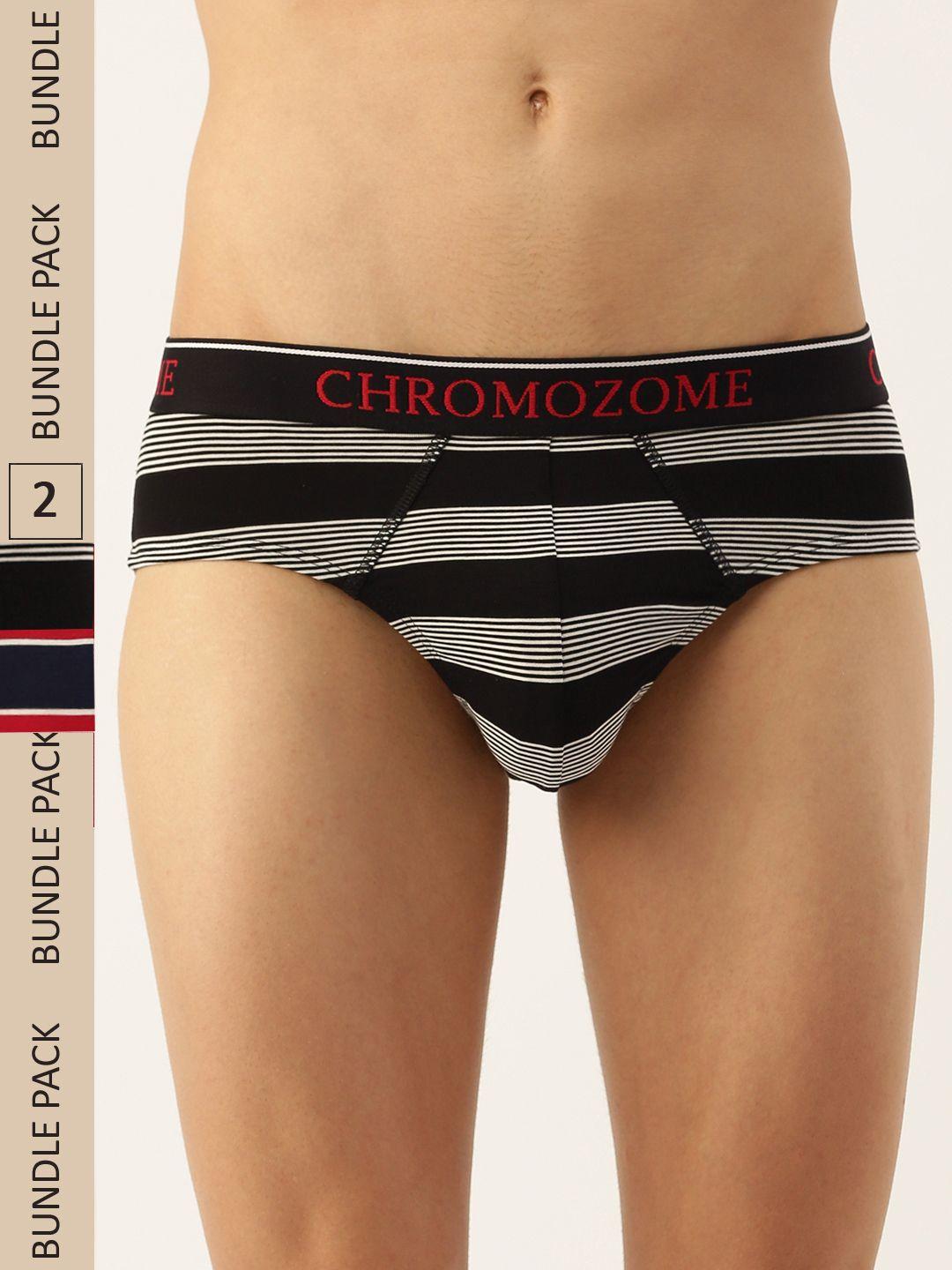 chromozome men pack of 2 ultra premium micro modal striper briefs 8902733642668