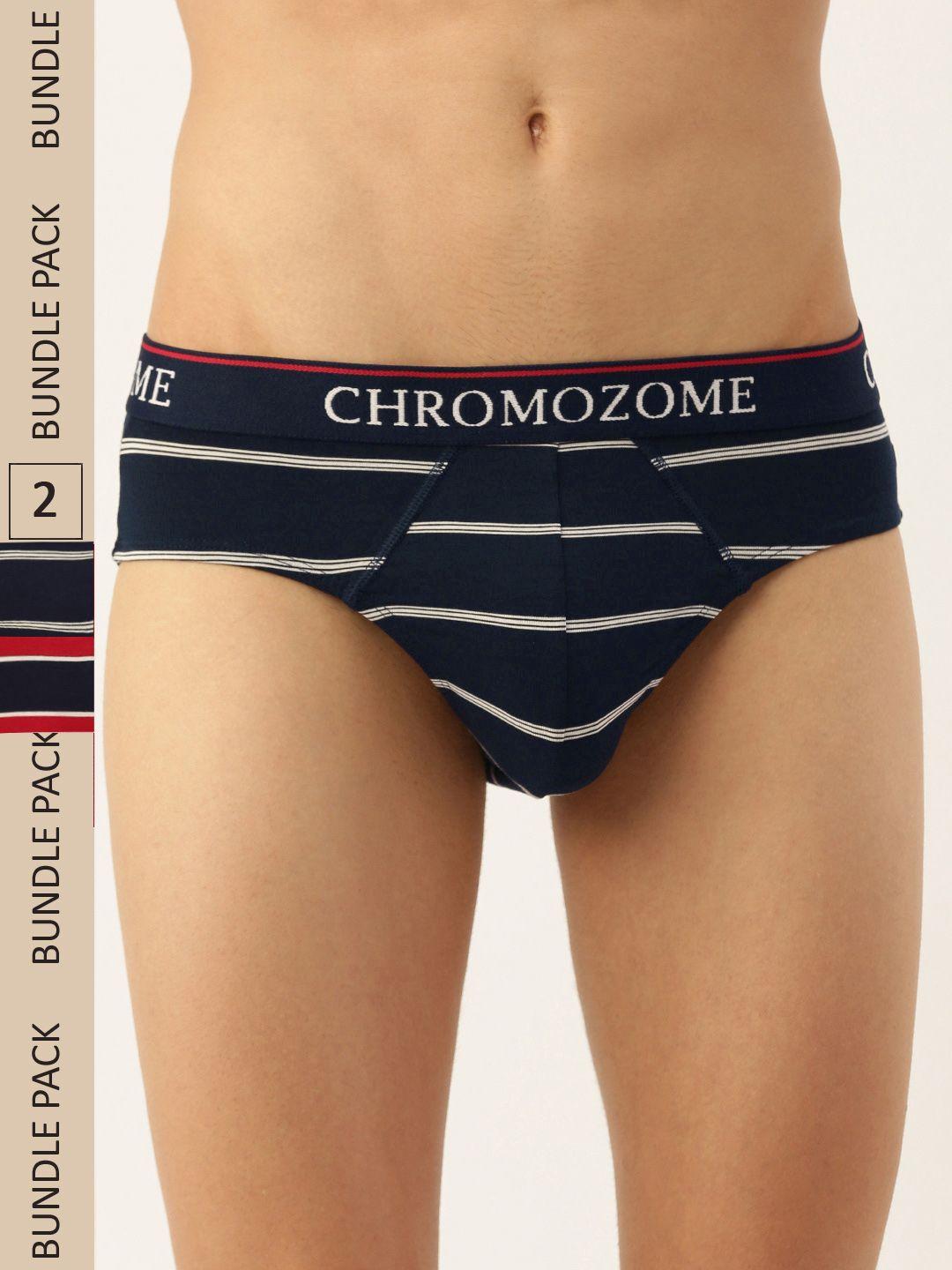 chromozome men pack of 2 ultra premium micro modal striper briefs 8902733642705