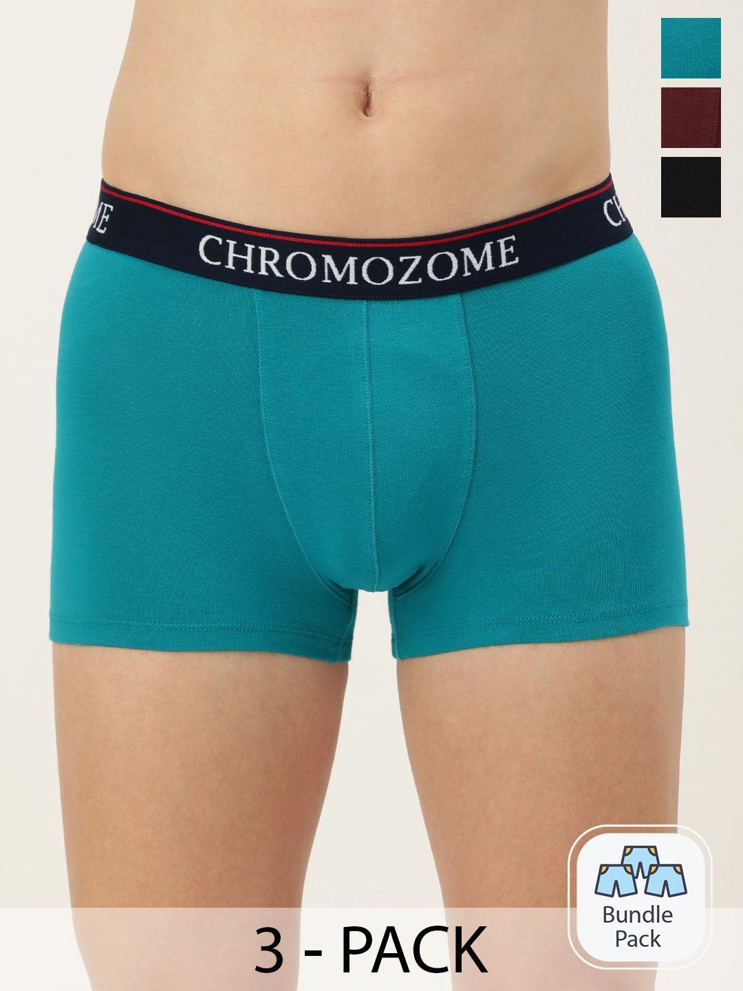 chromozome men pack of 3 mid-rise trunks 8902733650762