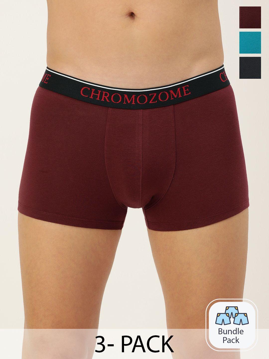 chromozome men pack of 3 mid-rise trunks 8902733650847