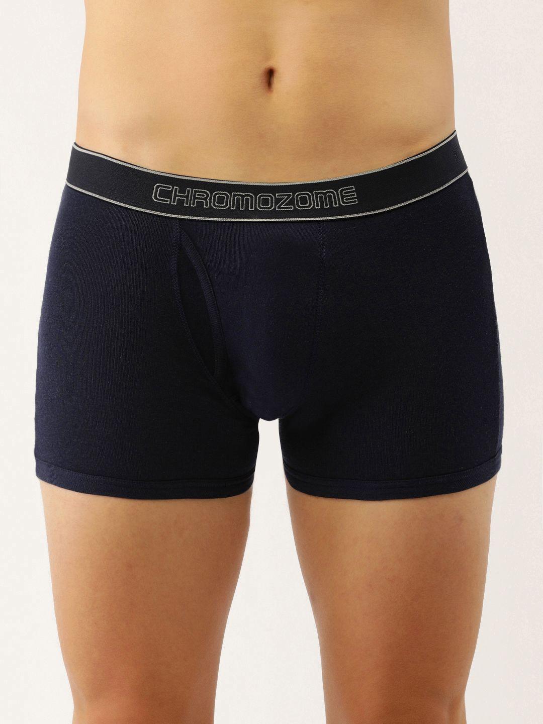 chromozome men pure cotton trunks 8902733630436-blue