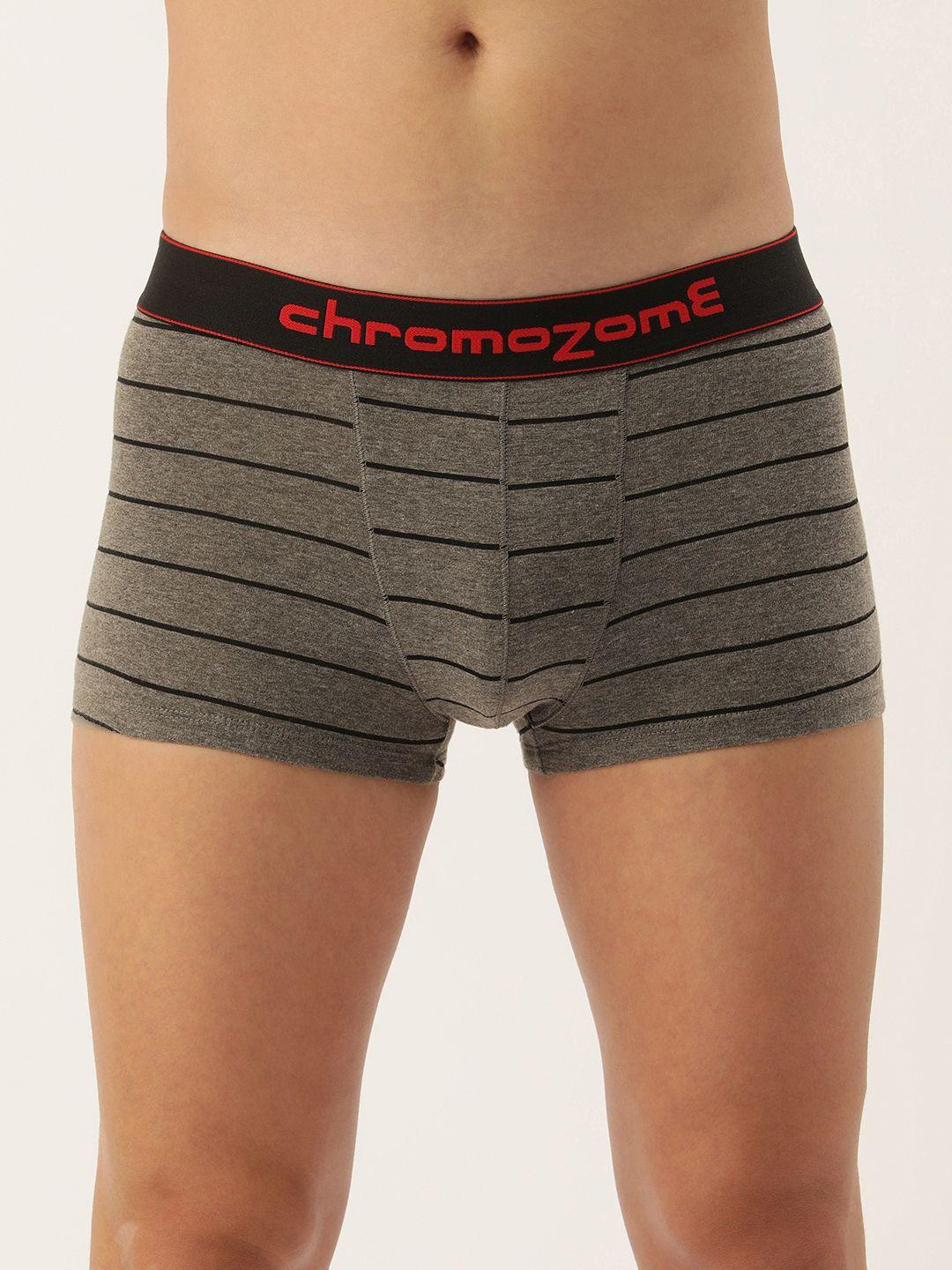 chromozome men striped short outer elastic mid-rise trunk 8902733651127