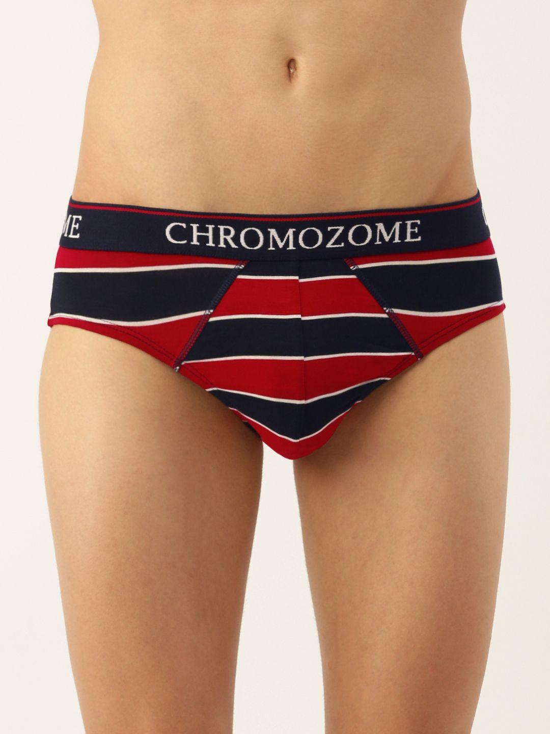 chromozome men striped ultra premium micro modal basic briefs 8902733642262