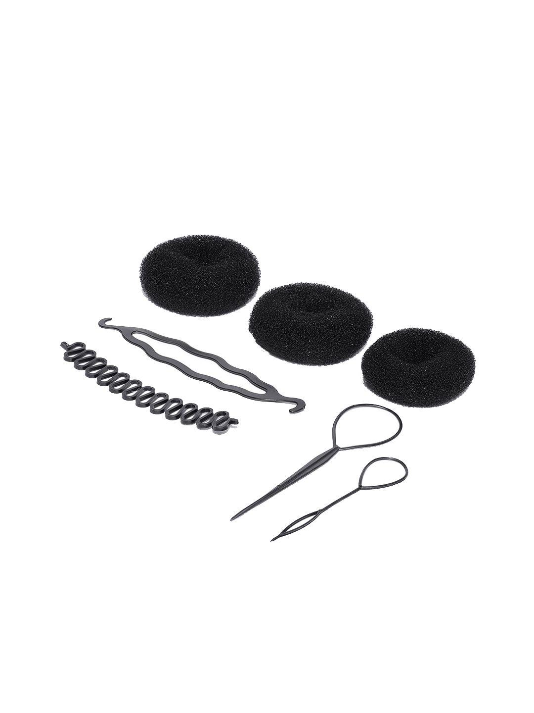 chronex set of 7 black fashion hair accessories combo set