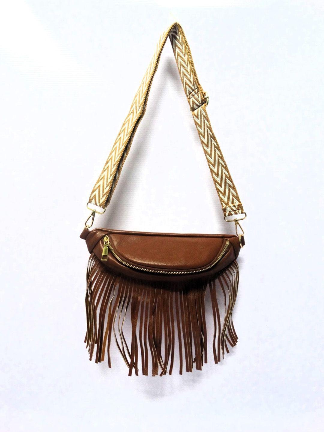 chronicle swagger sling bag with fringed