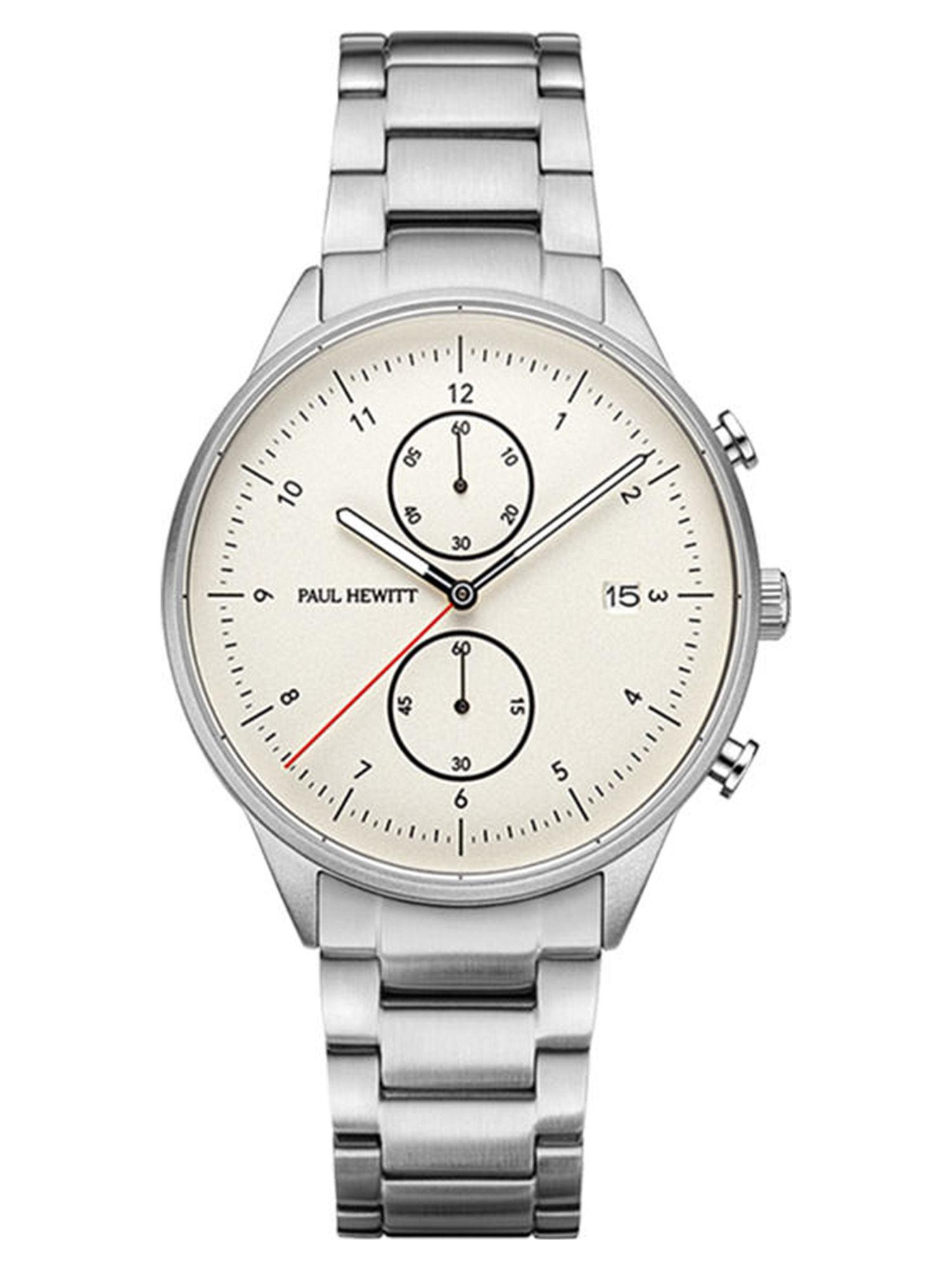 chrono chronograph date analog dial color white men watch - ph004014