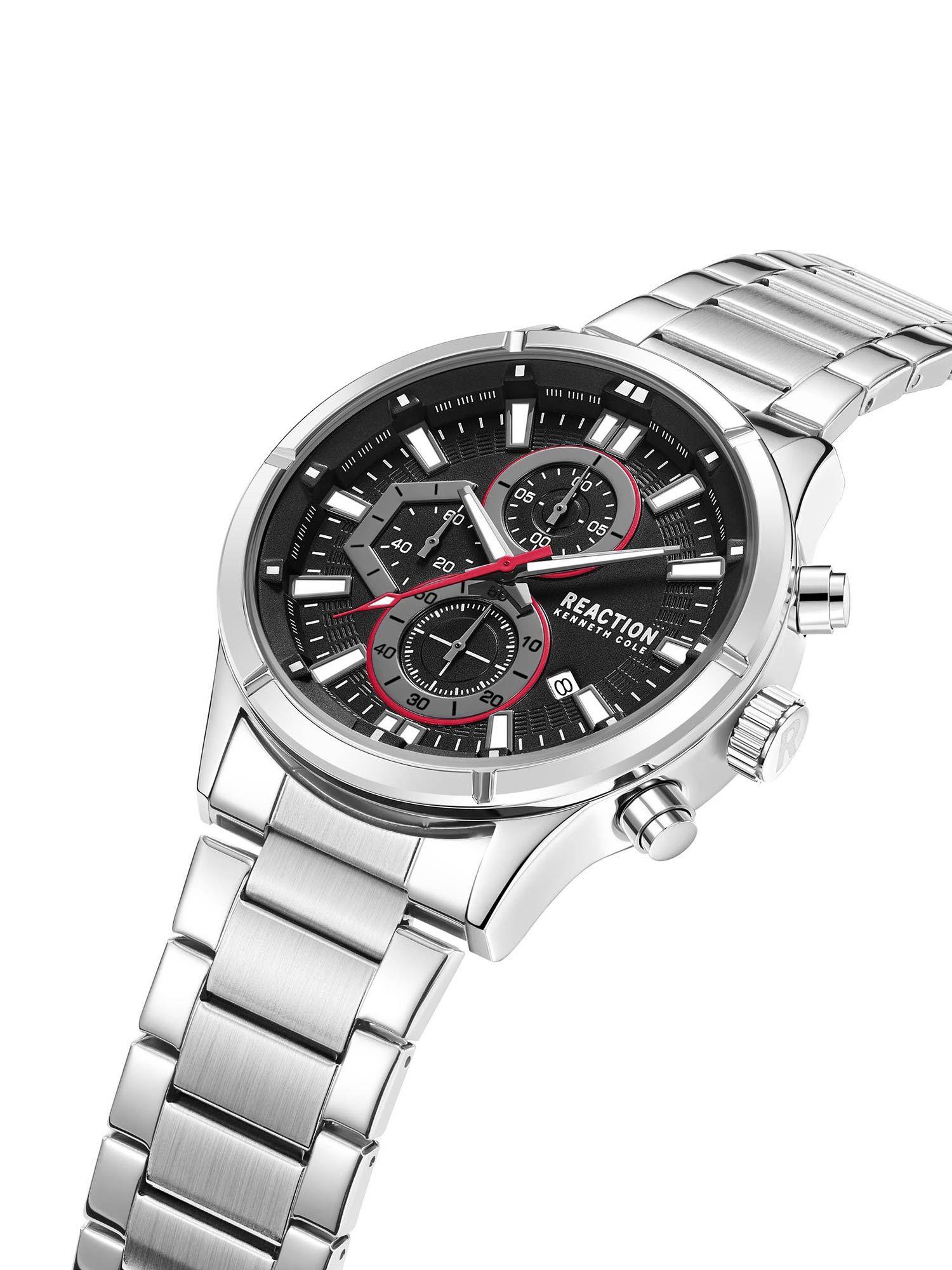 chronograph black stainless steel bracelet watch for mens - krwgi9006801