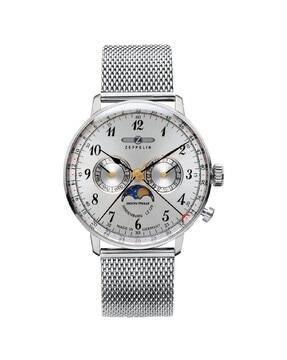 chronograph watch with chain strap