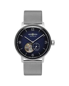 chronograph watch with metallic strap-8066m3-n