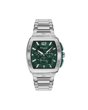 chronograph watch with metallic strap-sfke00523-aj