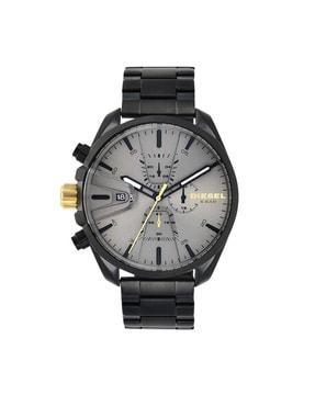 chronograph watch with stainless steel strap