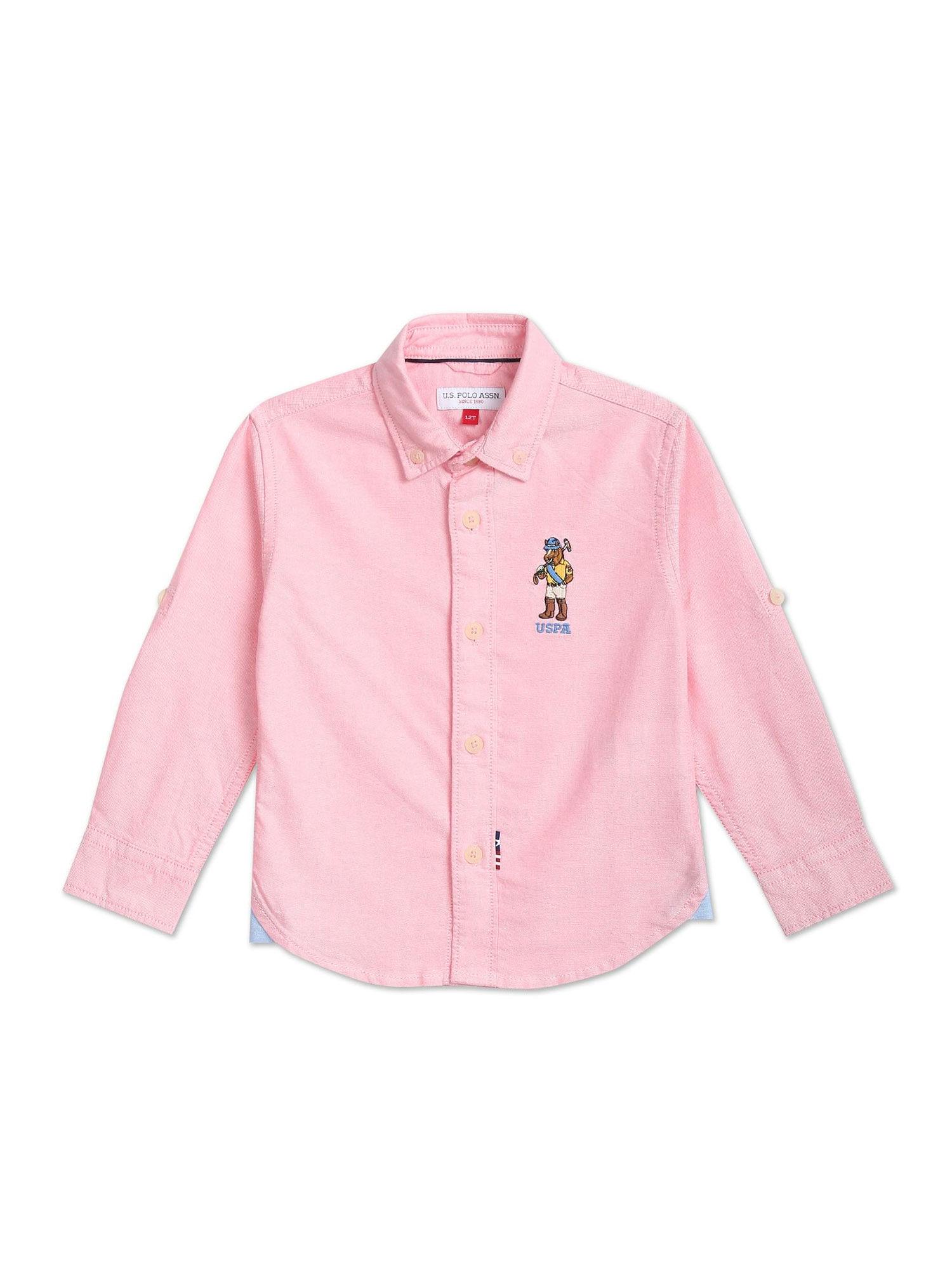 chuck logo oxford shirt pink