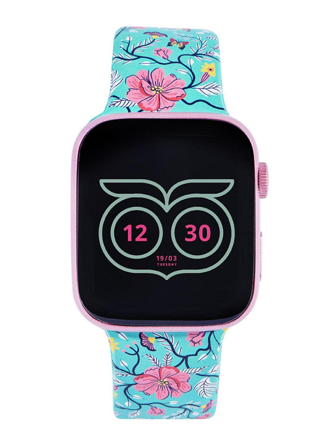 chumbak bloom printed temperature monitor smart watch 8907605121678