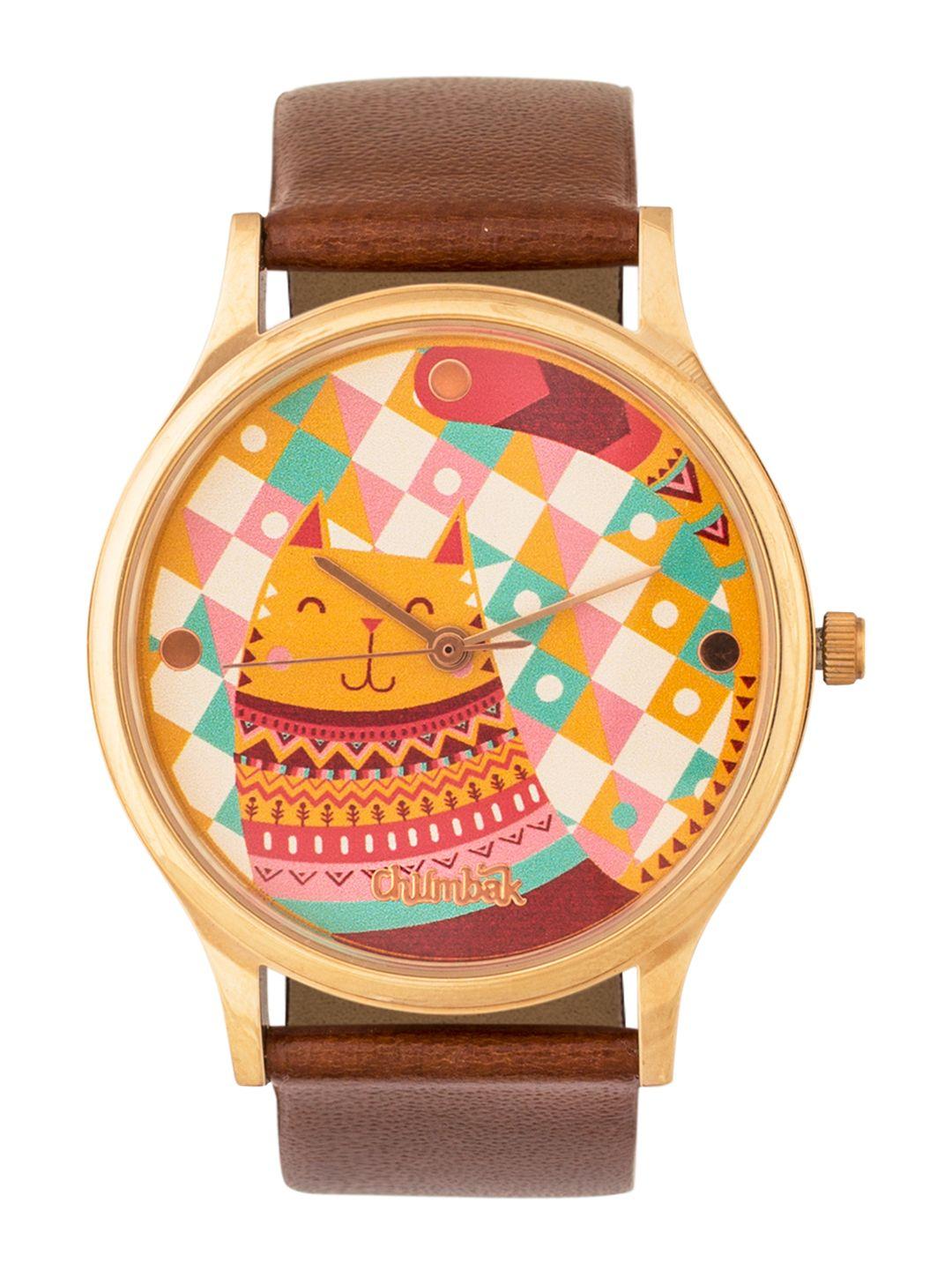 chumbak women multicoloured analogue watch 8904218059725