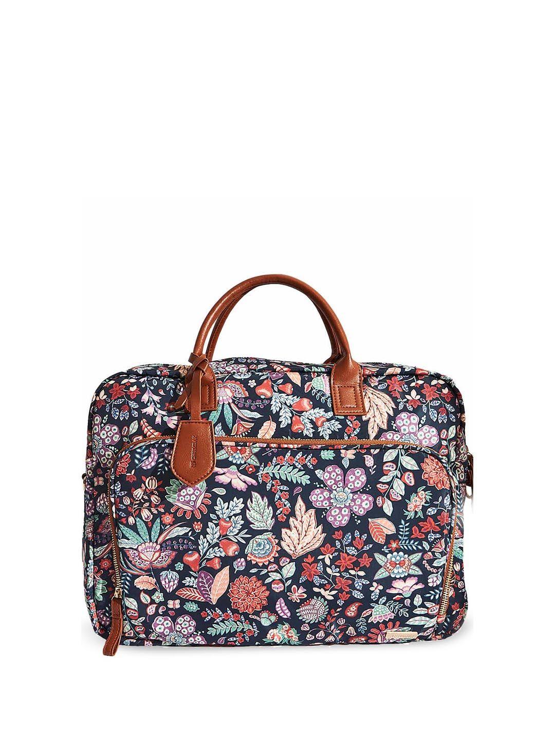 chumbak floral printed oversized handheld bag