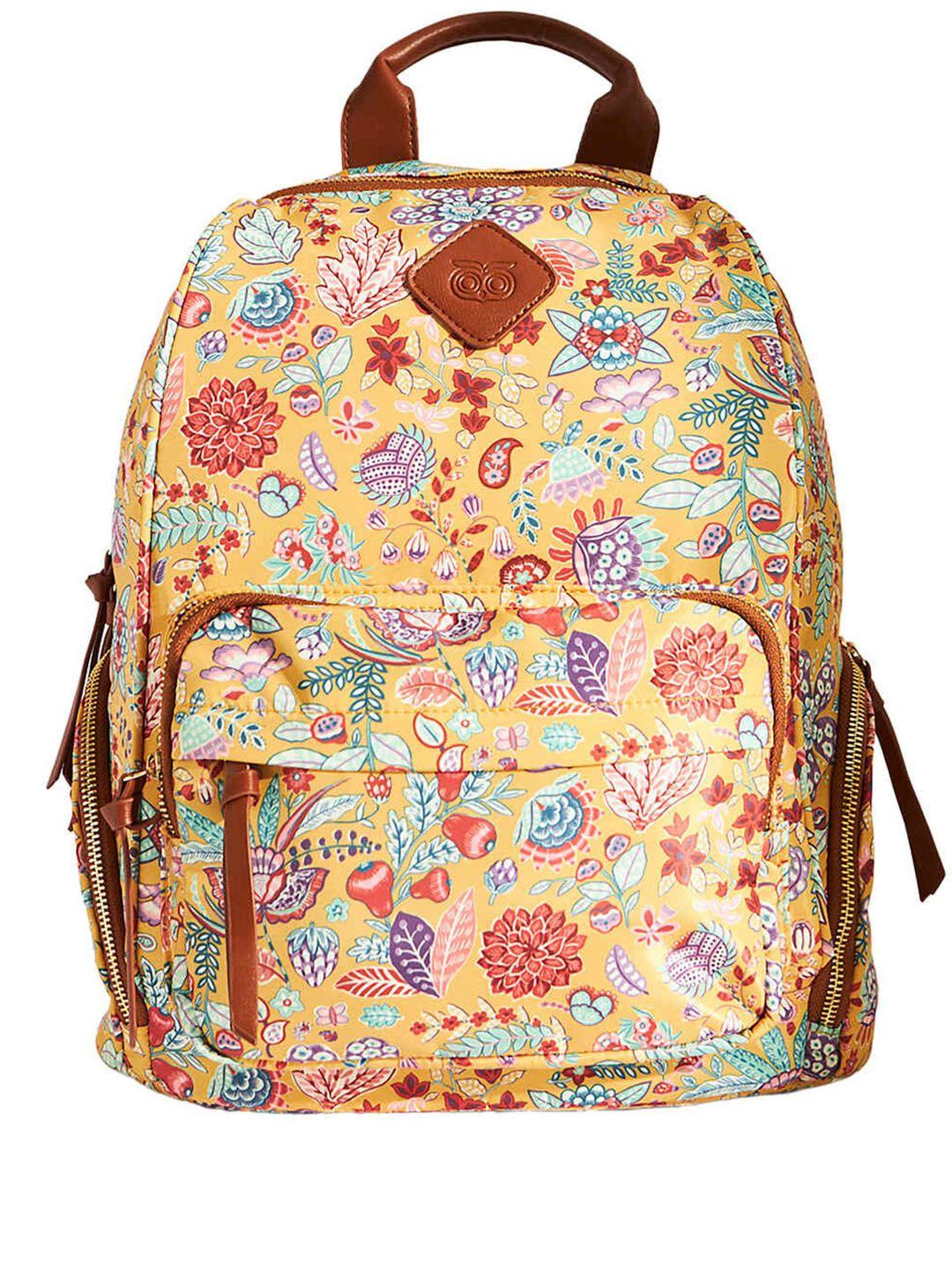 chumbak unisex floral printed backpack up to 13 inch