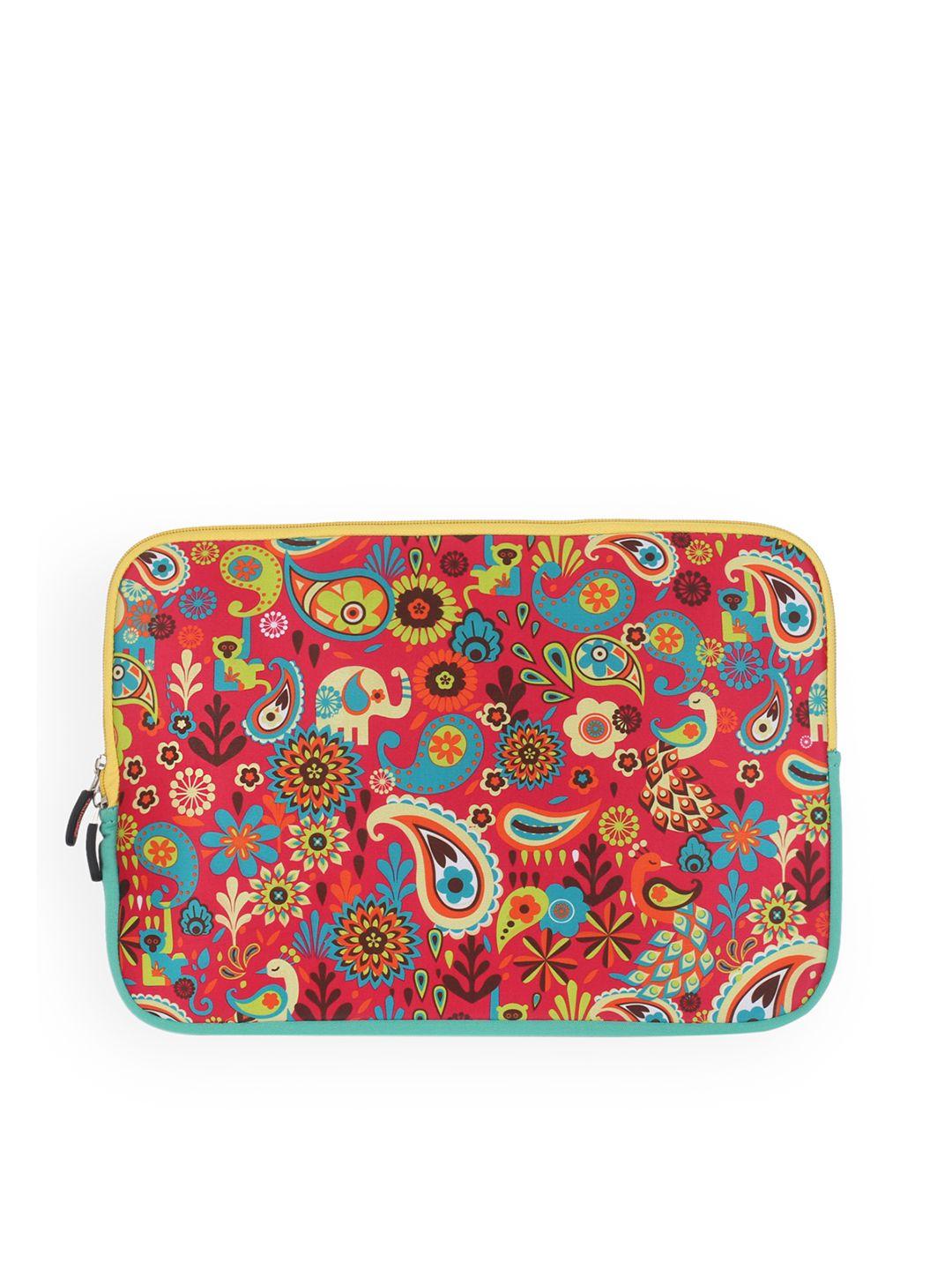 chumbak unisex multicoloured printed laptop sleeve