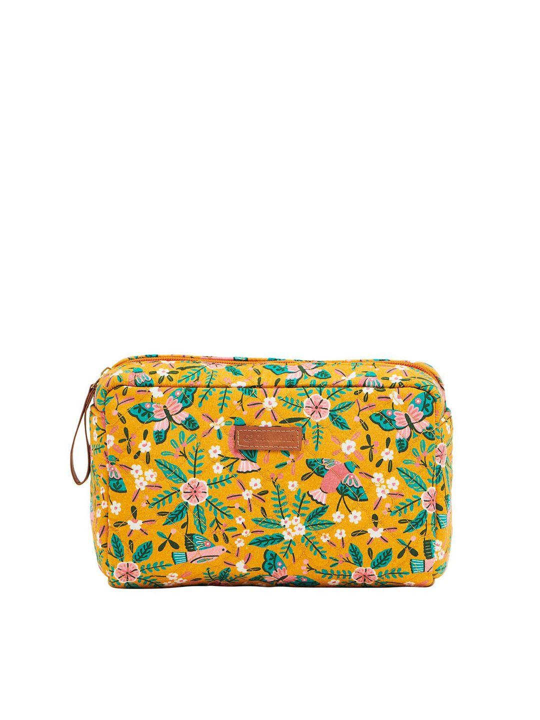 chumbak women floral printed quilted purse clutch