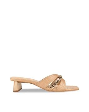 chunky heeled sandals