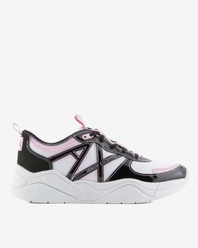 chunky low-top lace-up sneakers with tonal logo