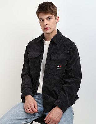 chunky corduroy relaxed fit shirt