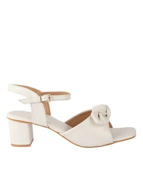 chunky heeled sandals with buckle strap