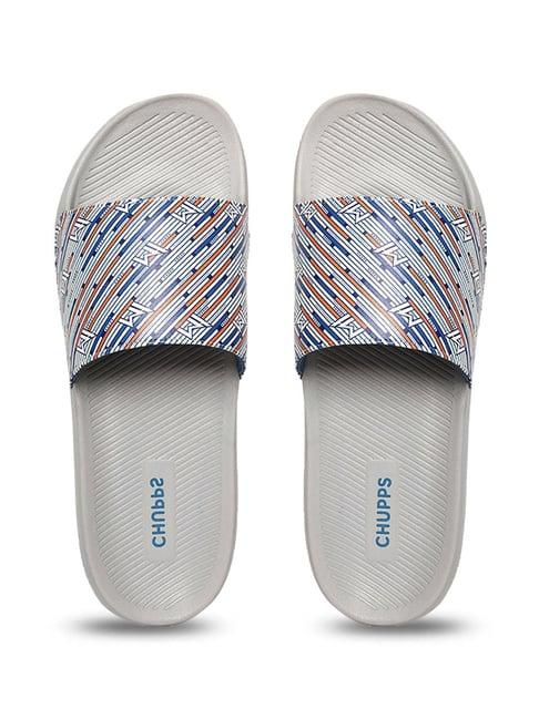 chupps men's mumbai indians white slides