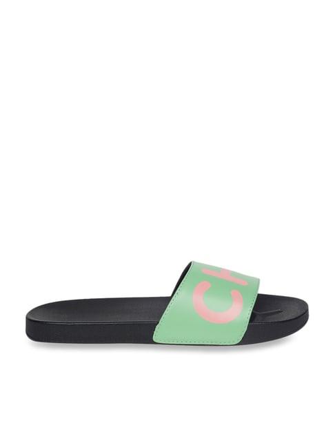 chupps women's green casual sandals