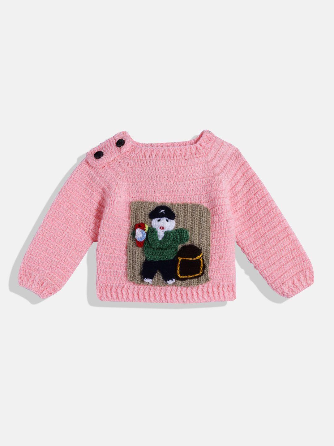 chutput kids conversational crochet woollen pullover