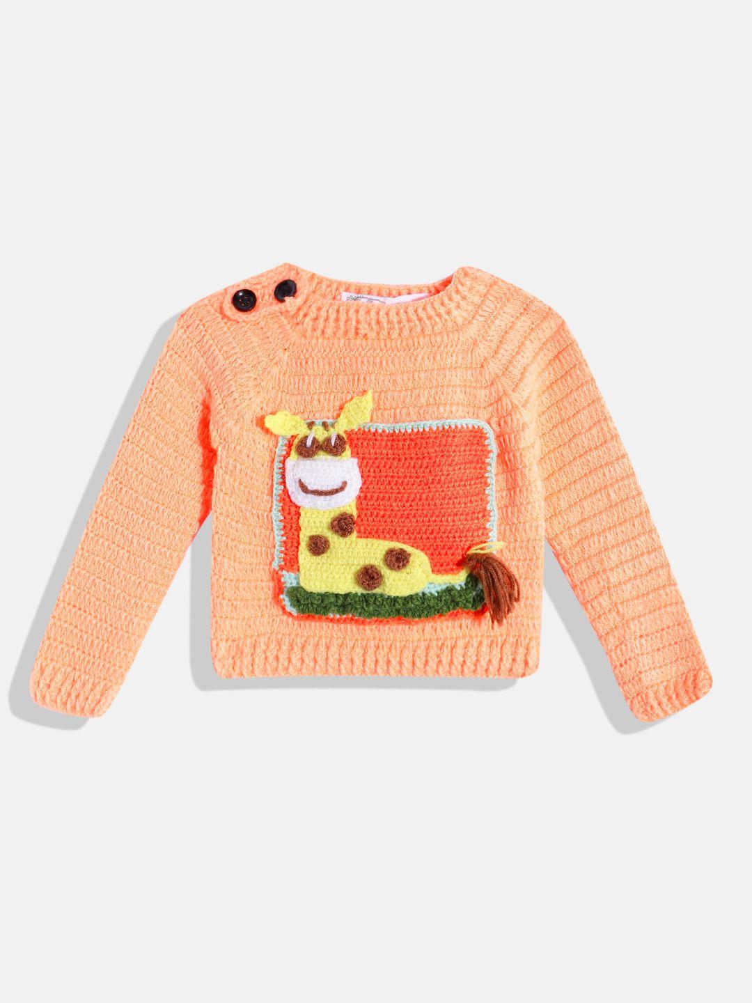 chutput kids conversational crochet woollen pullover