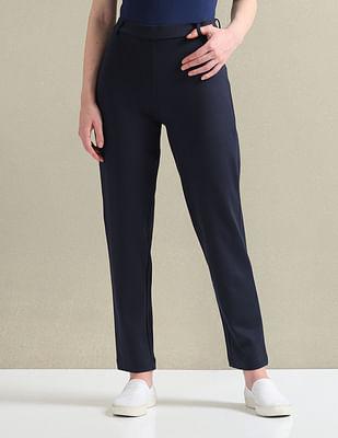 cigarette fit ponte roma trousers