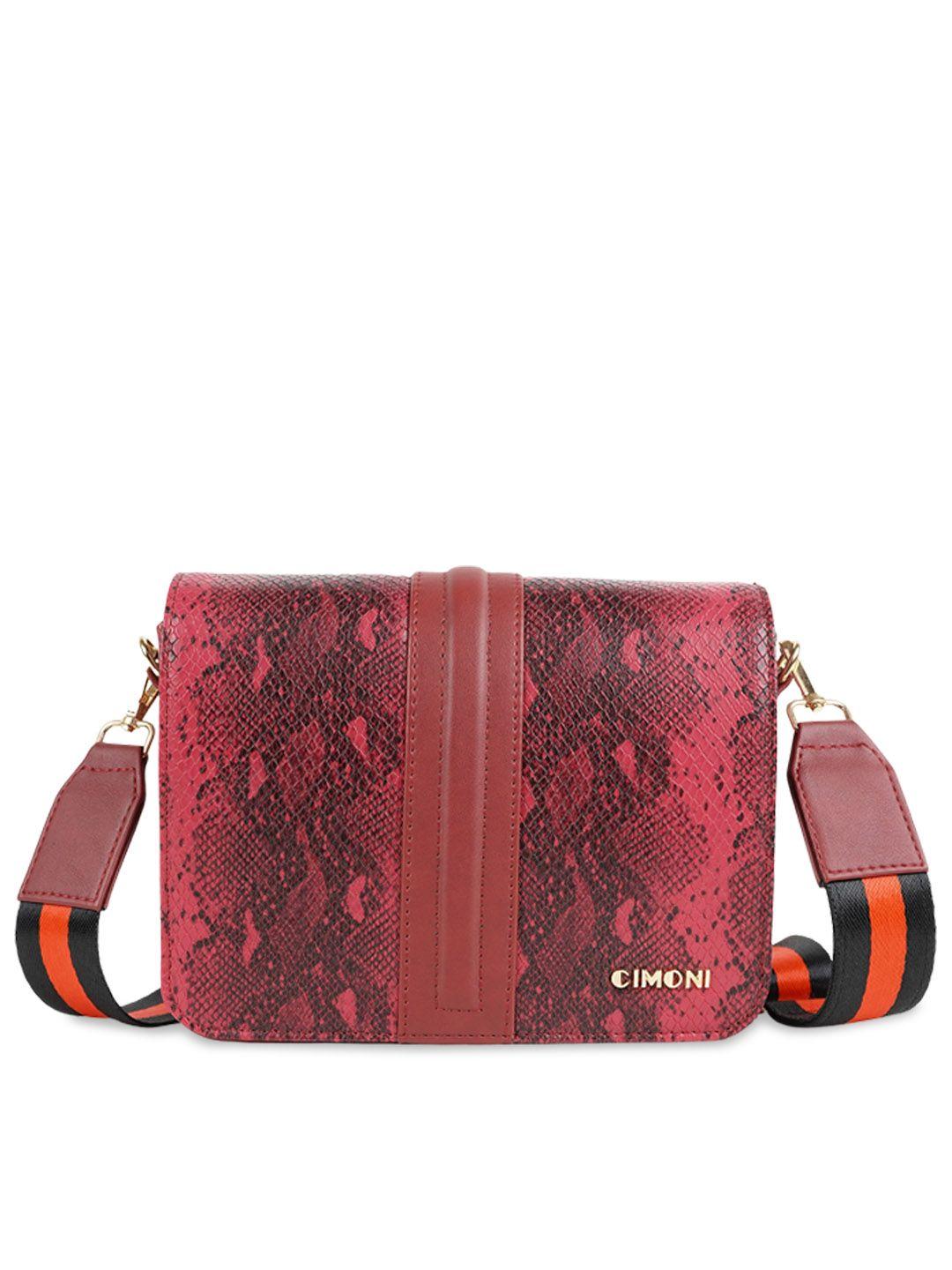 cimoni abstract textured structured sling bag
