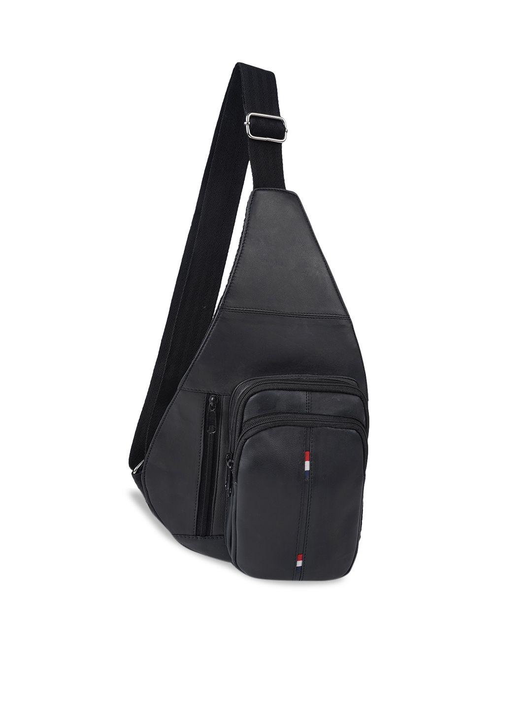cimoni black structured sling bag
