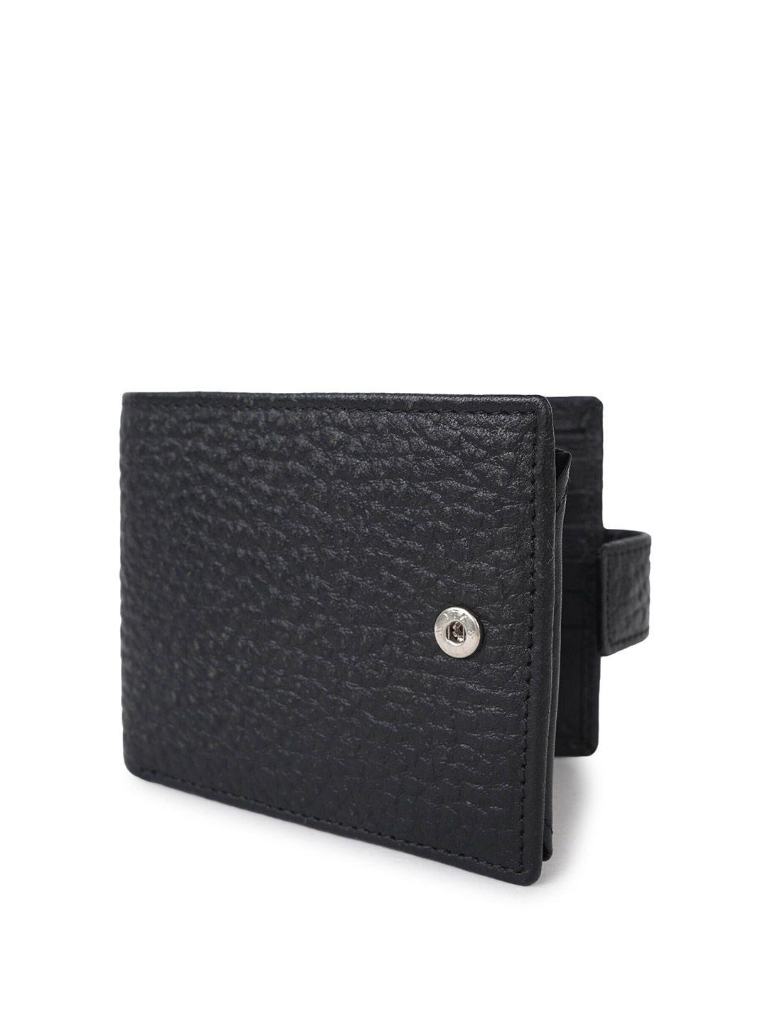 cimoni textured leather two fold wallet